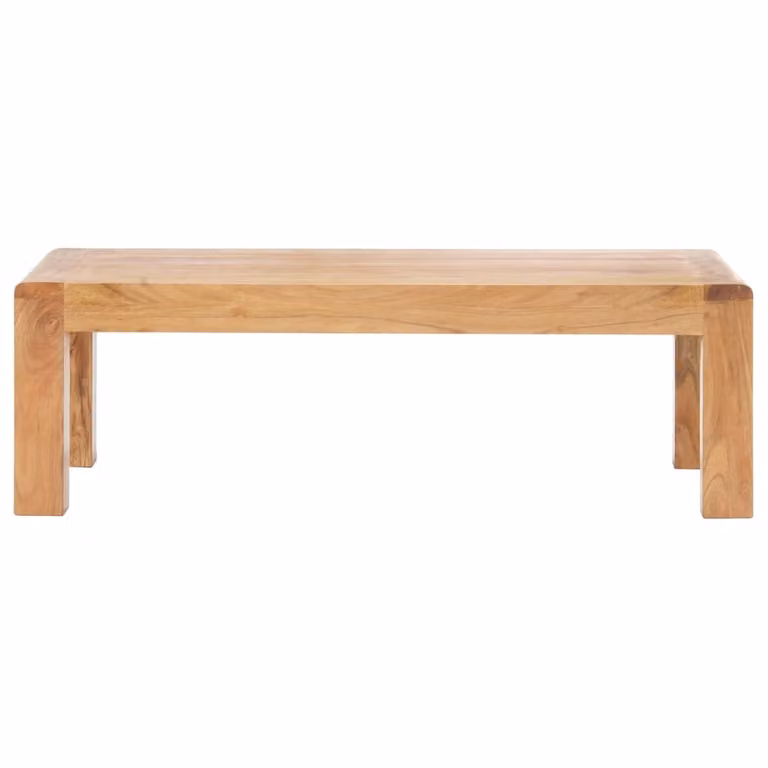 Tavolino 110x60x35 cm in legno massiccio con finitura color miele