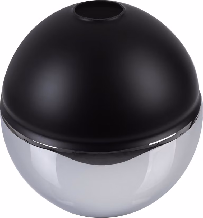 Paralume Oslo cromato sferico 20 cm – elegante paralume in vetro per un'illuminazione moderna