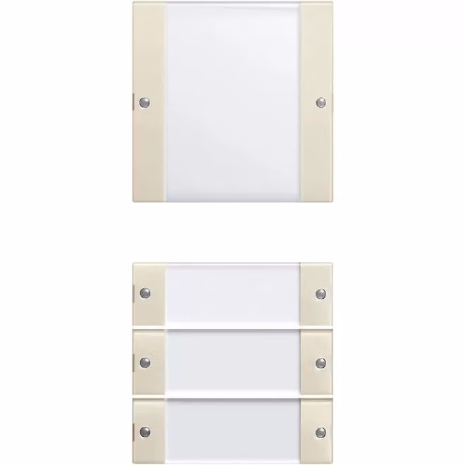Gira 213401 Set di pulsanti a bilanciere quadruplo BSF Sistema 55 Trasparente/Bianco crema