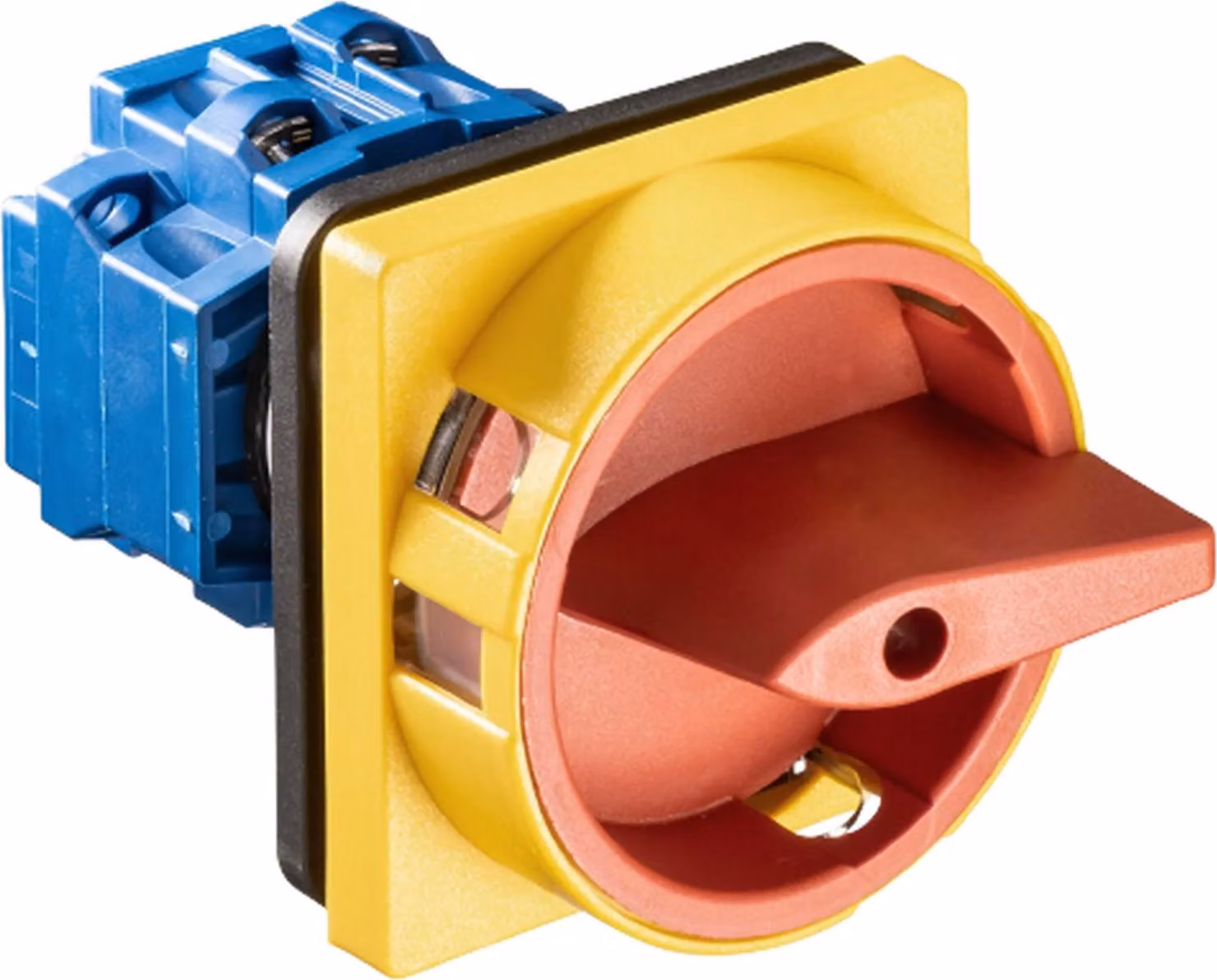 Kraus & Naimer Not-Aus-Sch., 3 poli, 4 fori frontali 64x64, Ith=20 A, P=5,5 kW (AC-23B, 400 V AC), 2,5 mm², 1 pz.