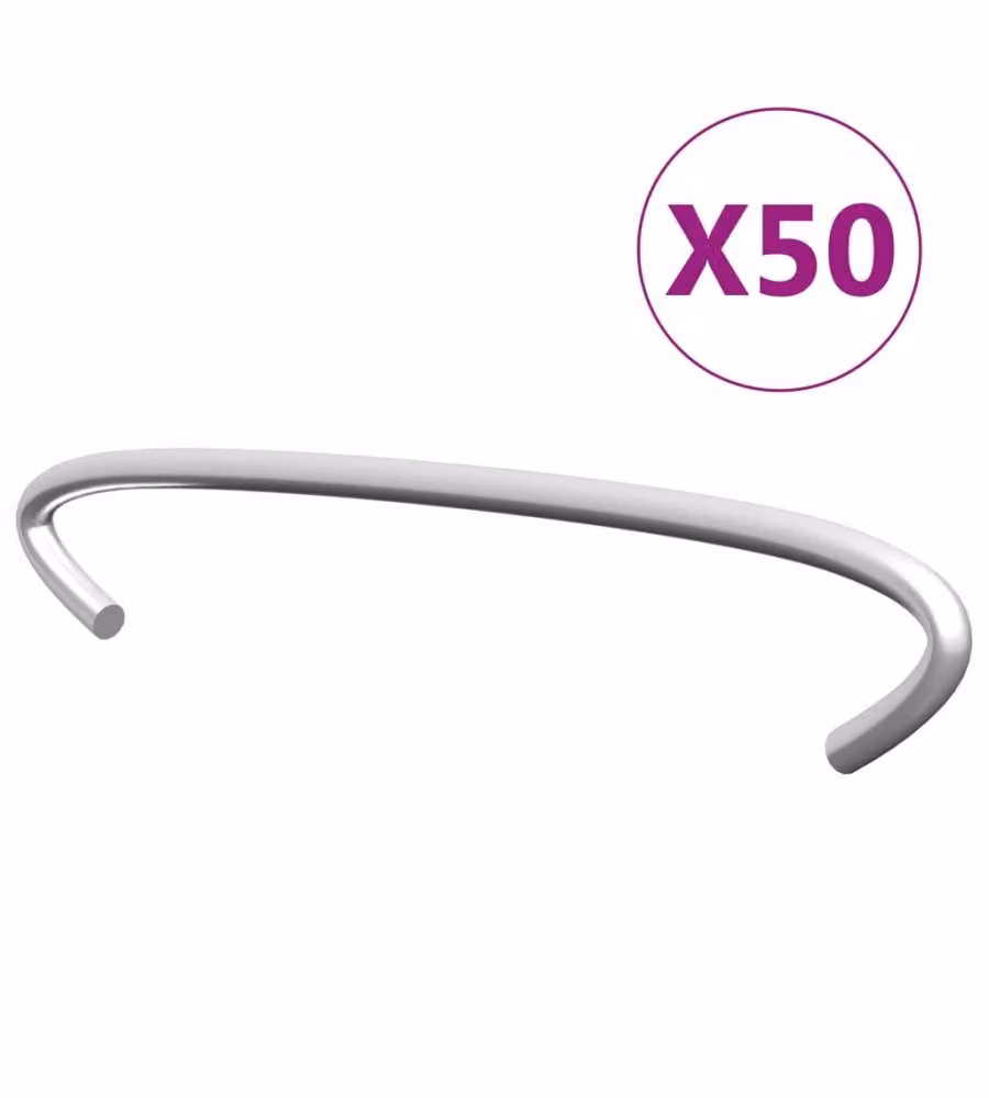 Ganci per Gabbione 50 pz in Acciaio Zincato 10 cm