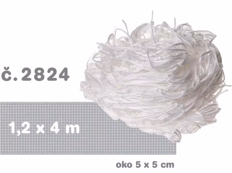 Rete bianca 4x1, 2 m, maglia 5x5 cm