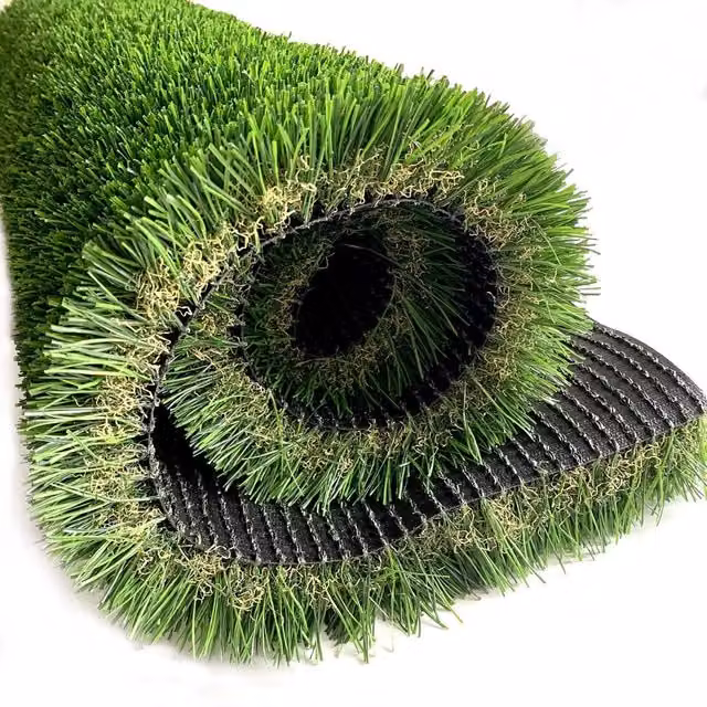 Erba Sintetica Giardino 3.5 Cm Bicolore Effetto Secco Drenante Resistente Uv Terrazzo Balcone Manto Calpestabile 35Mm Prato Sintetico Artificiale - Bicolore - 2X10 MT