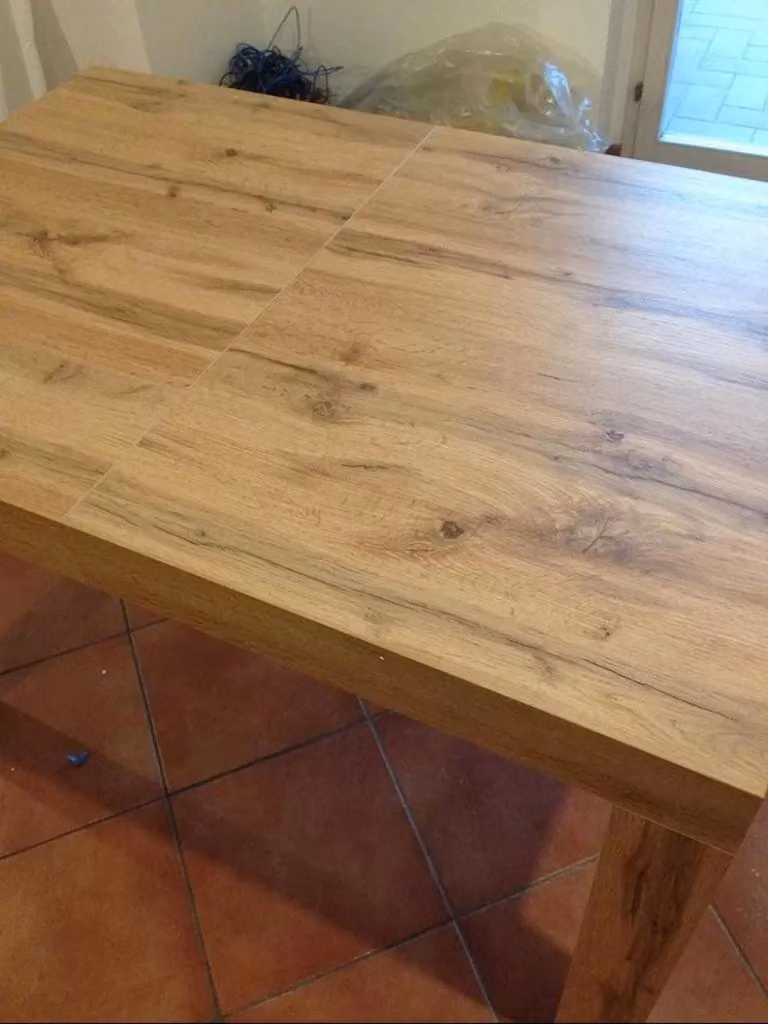 Tavolo rettangolare allungabile moderno in rovere color marrone Mobili 2G L: 160 cm, P: 90 cm, H: 77 cm – 2