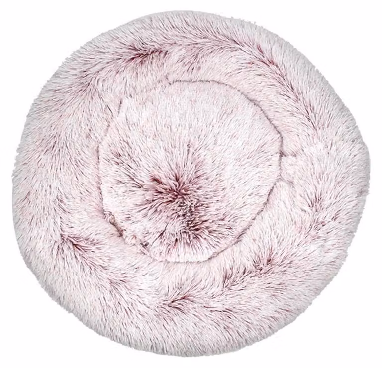 Cuccia per cani, cuccia per gatti, morbida, rotonda, in peluche, 70 cm, rosa