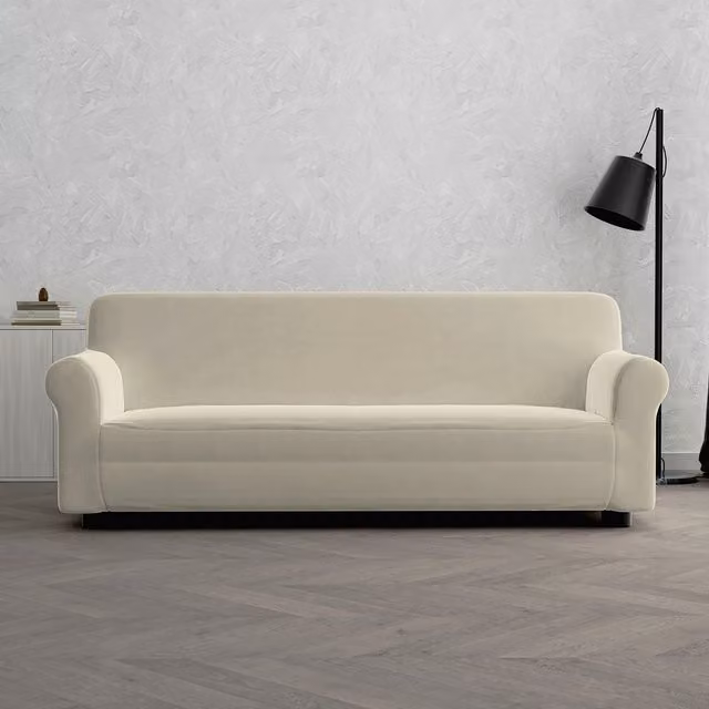 Copridivano elasticizzato 3 posti Dahlia Datex panna