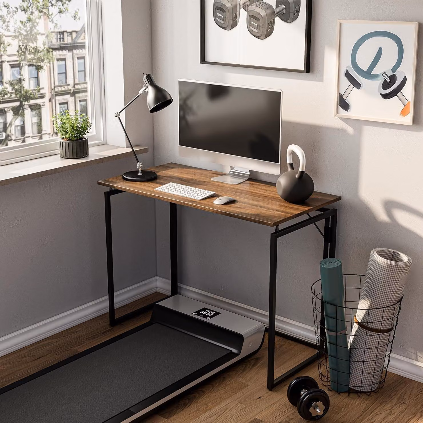 Scrivania pieghevole, 80x40 cm, sottile, ideale per l'ufficio domestico