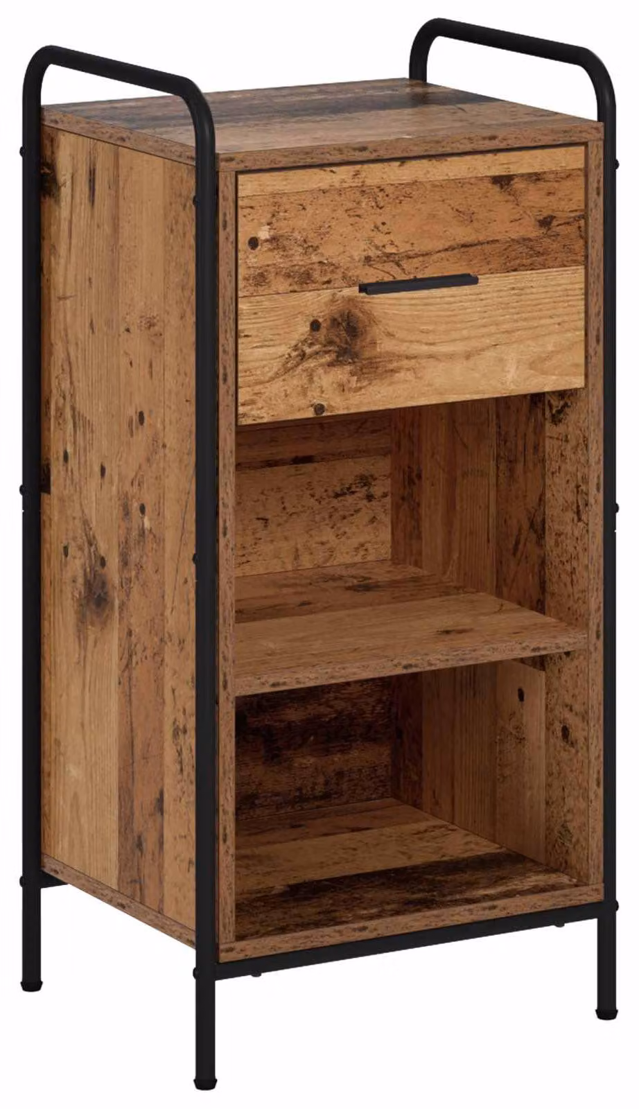 Mobile contenitore Altholz, dimensioni 97 x 33 x 81 cm, realizzato in materiale composito di legno