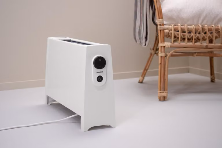 Riscaldatore elettrico - Nero - 2000 W, da appoggio, con Wi-Fi e display digitale