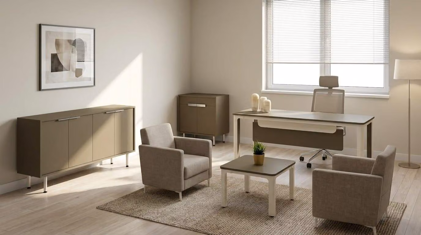 Scrivania, set da ufficio, mobile contenitore, comodino, tavolino, mobili moderni