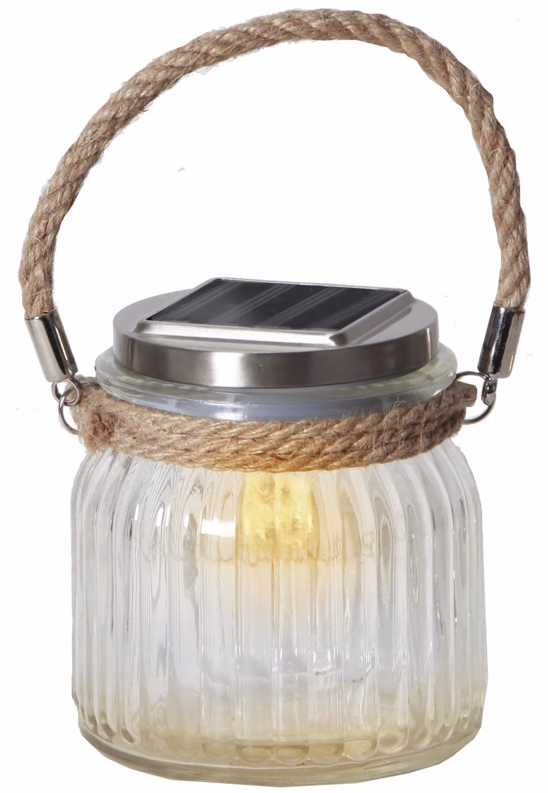 Lampada da tavolo a LED in vetro ad energia solare Jar