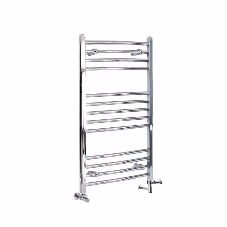 Scaldasalviette Misto Curvo - Termoarredo Bagno Cromato - 1000 x 600mm - 300W - Kent