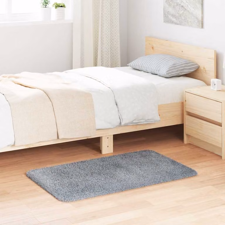 vidaXL Tappeto Shaggy a Pelo Lungo NAVARRA Grigio Chiaro L: 100 cm, P: 60 cm