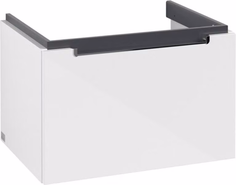 Villeroy & Boch Subway 2.0 meuble sous lavabo, 1 tiroir, lavabo au centre, 637x420x454mm, A68810DH, A68810DH