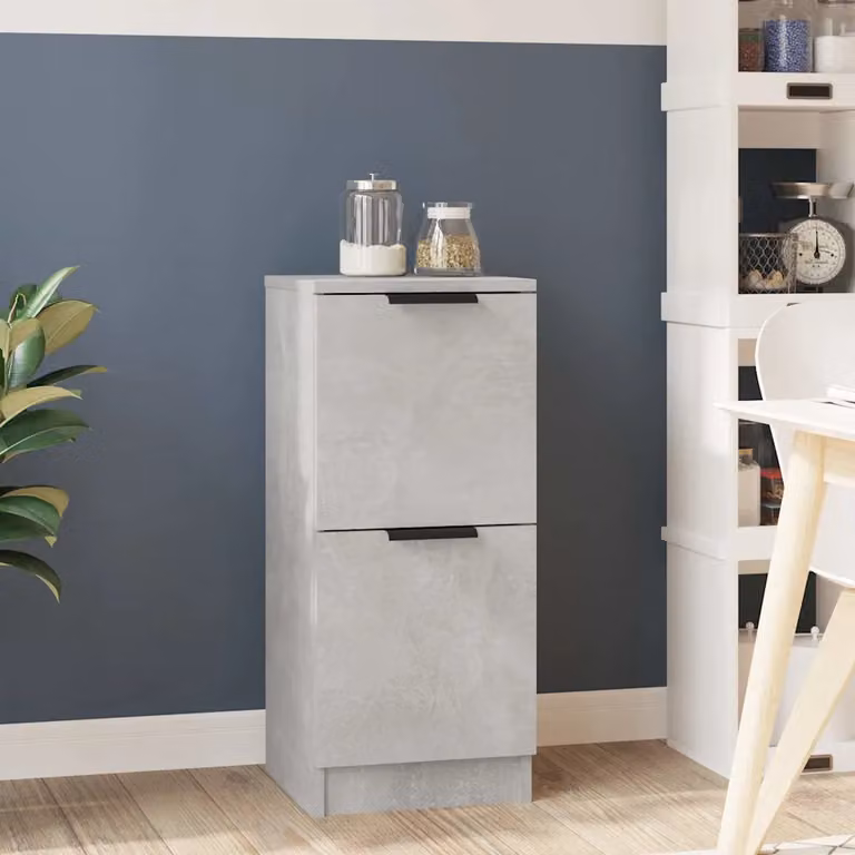 Credenza sospesa vidaXL in legno e MDF Grigio opaco L/P/H: 30 x 30 x 70 cm