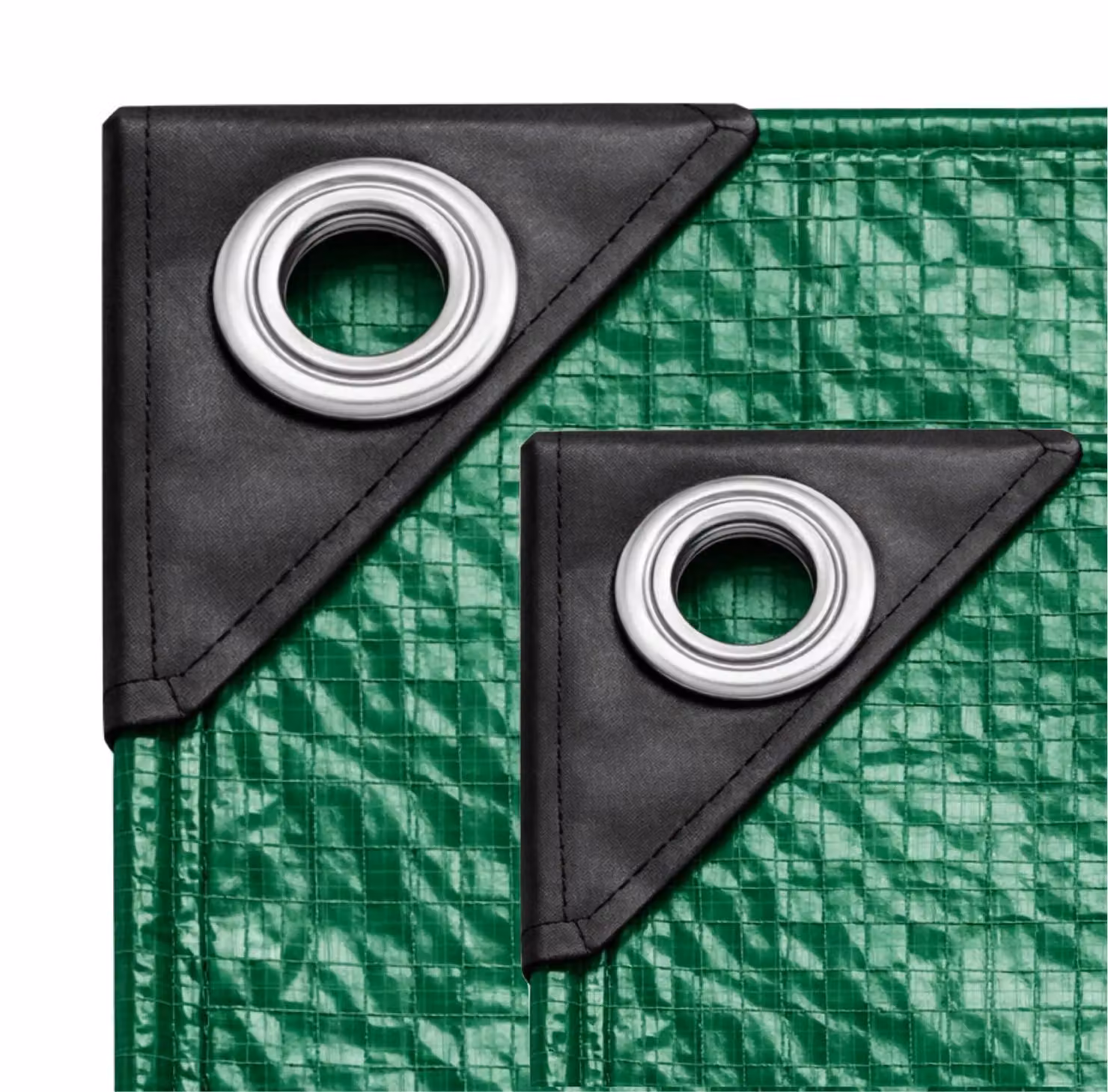 telone 2x2m 150 g/m² verde - telone multiuso e telone da giardino - telone impermeabile con occhielli, telone da costruzione e telone da tenda per campeggio e giardino