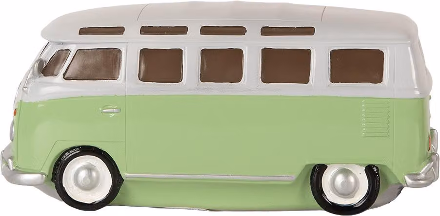 Clayre & Eef Lampada da tavolo Bus 24x10x11 cm Plastica verde