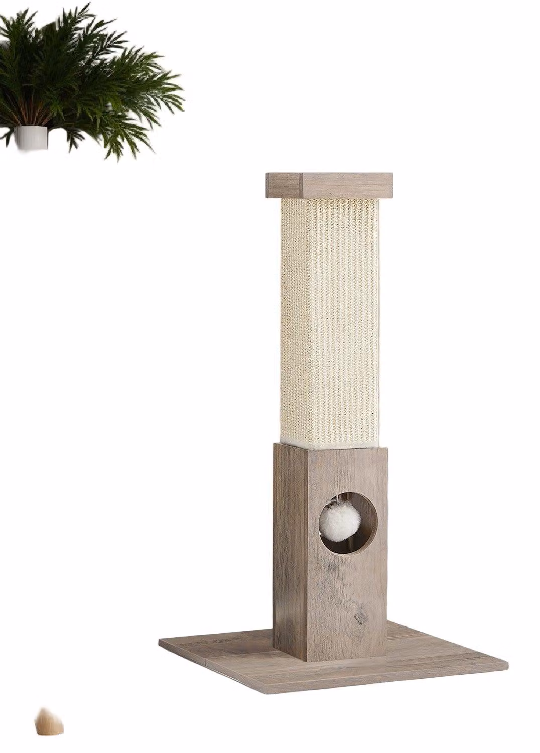 Albero per gatti – Realizzato in resistente sisal – Dimensioni: 38 x 38 x 73 cm