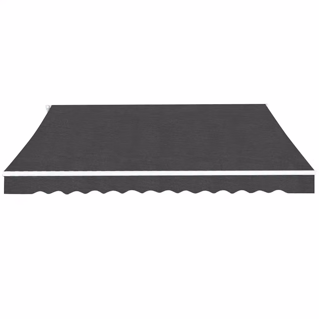 Tenda da sole pieghevole manuale vidaXL in alluminio e poliestere, colore antracite, L: 500 cm – 2