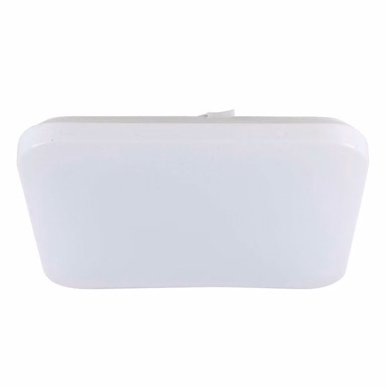 Plafoniera Moderna Frania-S Acciaio Bianco Luce Led Integrato 14,6W