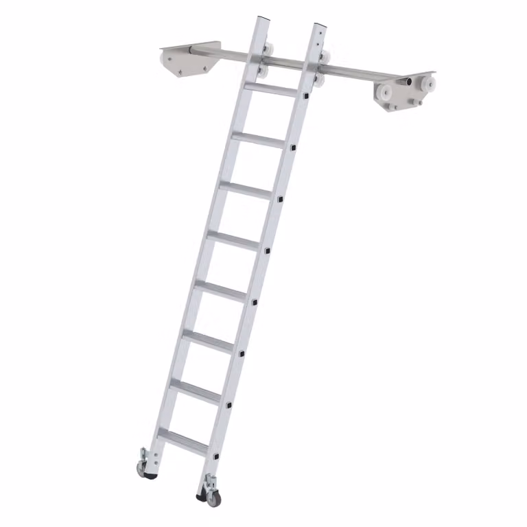 Scaletta mobile per scaffalatura doppia 8 gradini