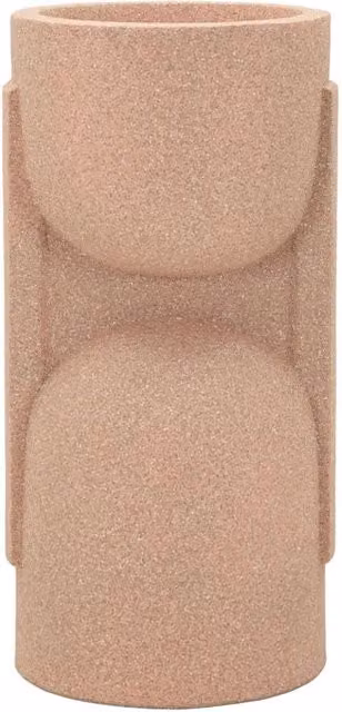 Porta Vaso da Esterno Nui 36x34x70,5 cm in Resina Rosso