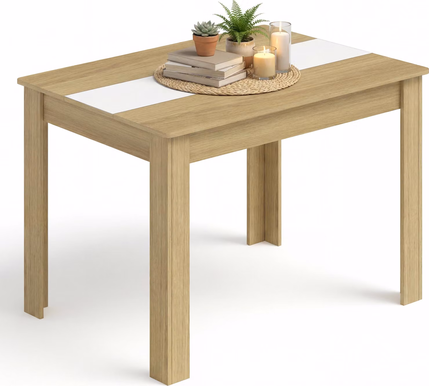 Tavolo da pranzo VCM, tavolo da cucina a base di legno H. 75 x W. 140 x T. 80 cm, tavolo da pranzo compatto per cucina e zona pranzo, tavolo Disalo