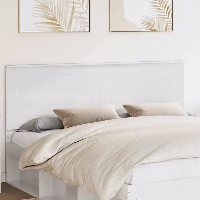 Testiera-Testata-Testiera Decorativa Bianco Lucido 180 cm Legno multistrato 807192