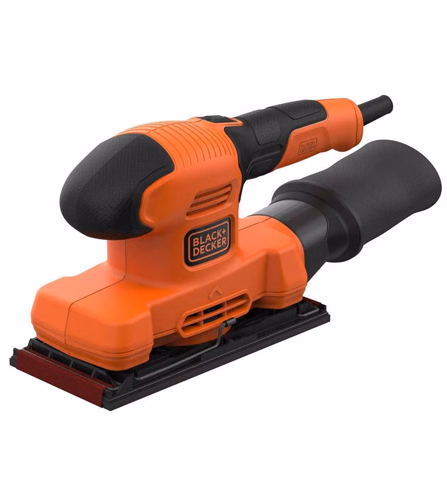 Levigatrice orbitale Black+Decker da banco 150 W, nero e arancione – 2
