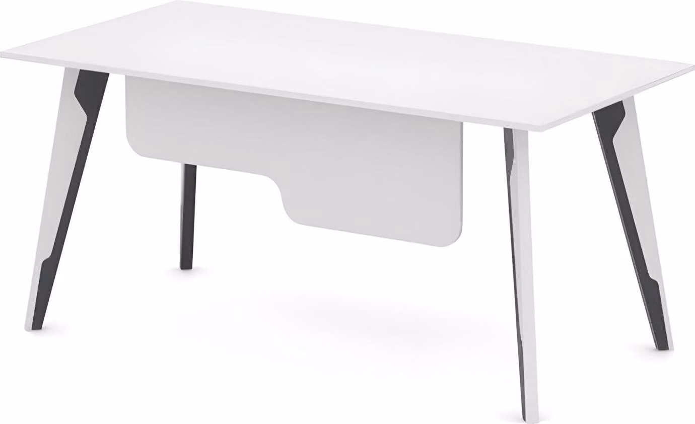 Schreibtisch Arbeitszimmer Tisch Bürotisch Computertisch Weiß - Schwarz