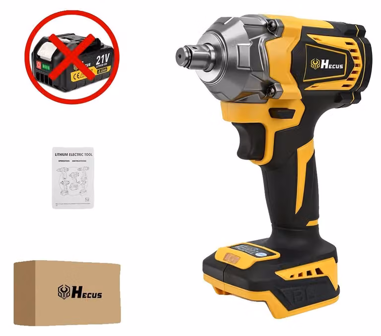 Avvitatore a impulsi, coppia di 1200 Nm, design senza fili, senza batteria e senza cavo, spina EU da 100V-240V