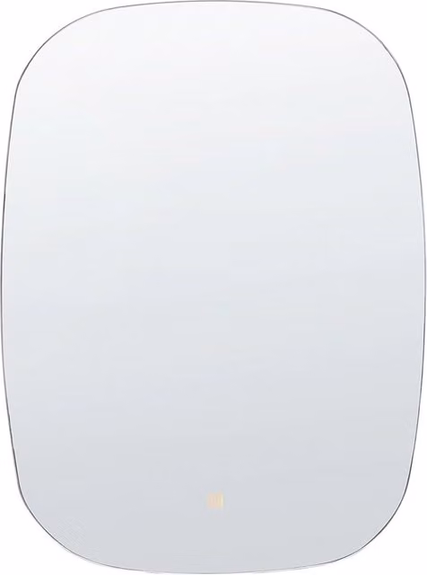 Specchio da parete ovale BELIANI con LED e touch switch, colore argento, diametro: 78 cm