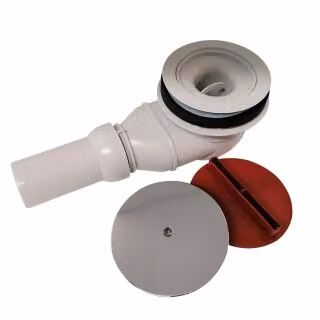 Set di scarico 49534 per piatto doccia uscita orizzontale cromo