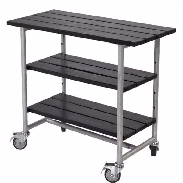 Tavolo da giardinaggio Plus Urban 100x50x90 cm, nero, rettangolare