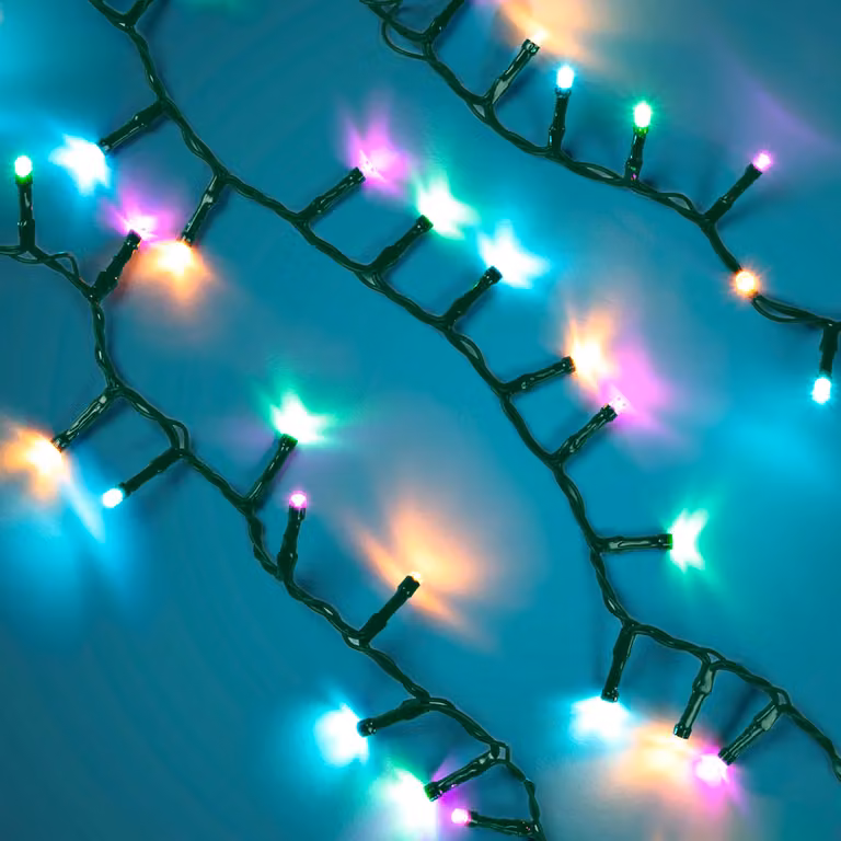 Dictrolux Catena Luminosa Compact RGB con 300 LED Multicolor Candy, Lunghezza: 12 m