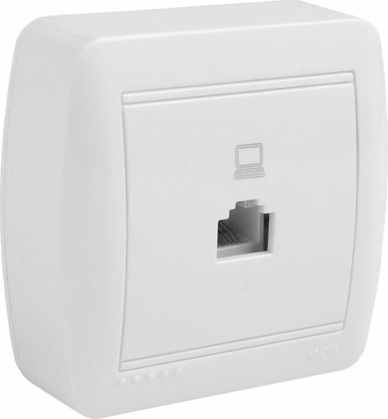 SOLERA 42991 Presa DE TELEFONO RJ45 Cat 5E 74X72X28MM.S. Murale, 50 W, Neutro