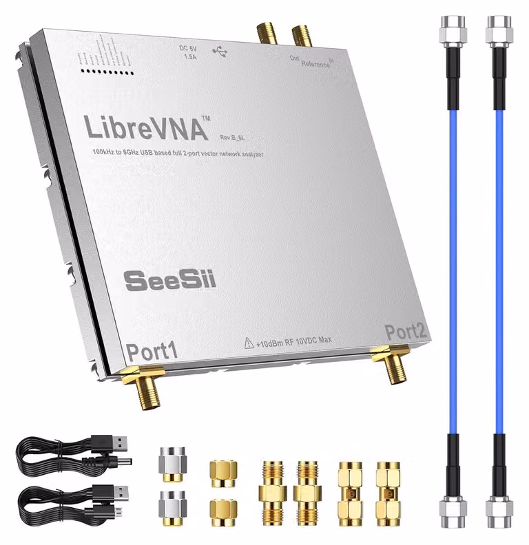 Analizzatore di rete vettoriale, versione migliorata, da 100 kHz a 6 GHz, con interfaccia USB