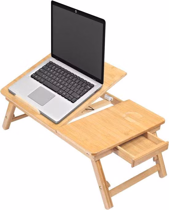 Tavolo portatile per laptop Famanu, con gambe regolabili - Modello 2