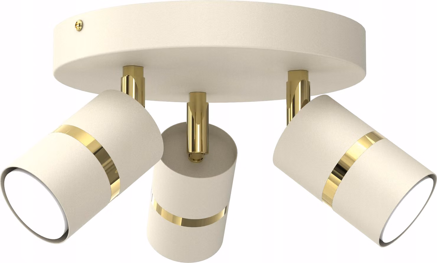 Pendente Circle Tube Gold Gu10 Led Spot