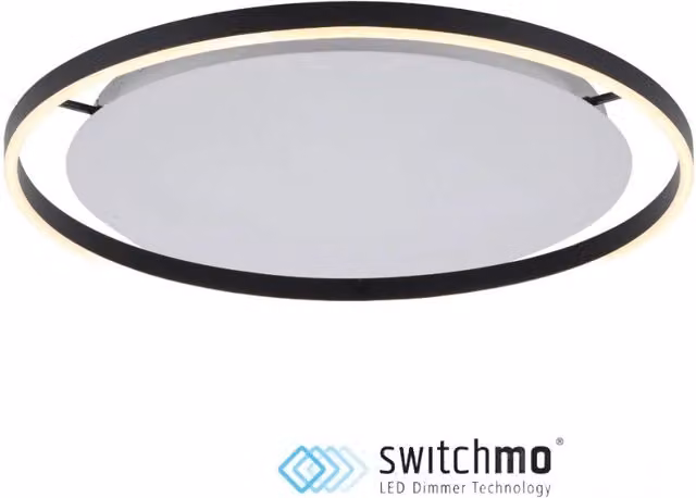 Plafoniera LED rotonda RITUS 58,5cm 28W antracite Neuhaus
