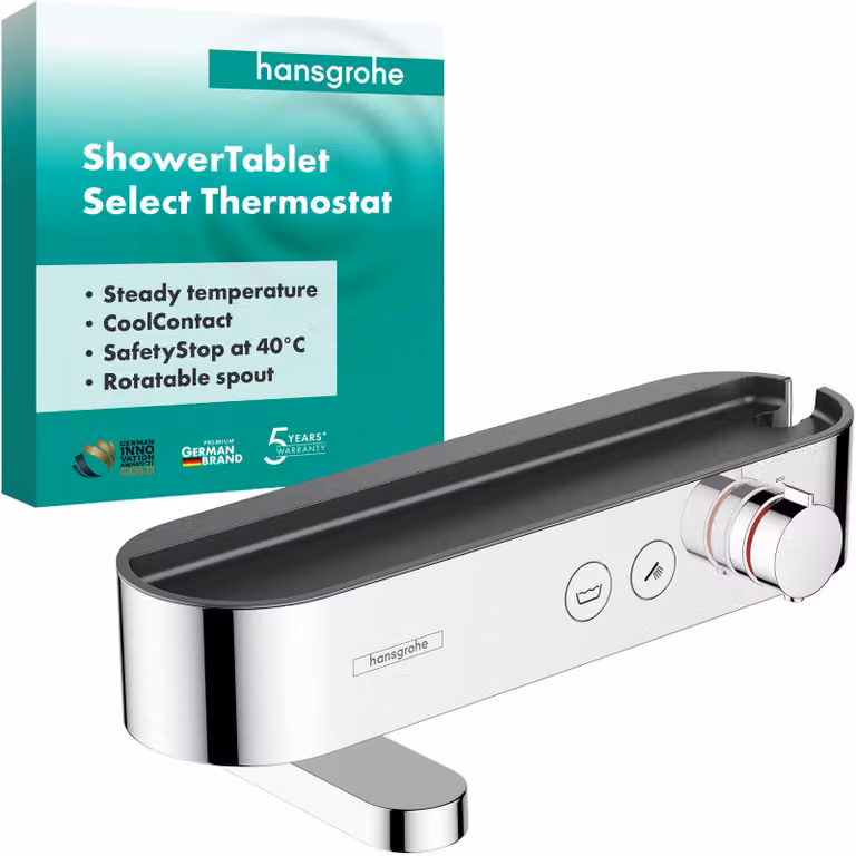 Miscelatore per bagno da appoggio, modello ShowerTablet Select, 2 funzioni, finitura cromata