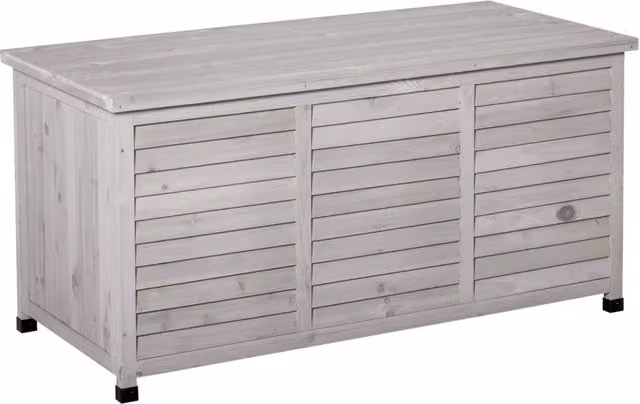 Box da Giardino Impermeabile ¨C Xylo ¨C Legno Abete Grigio 127x56x60cm