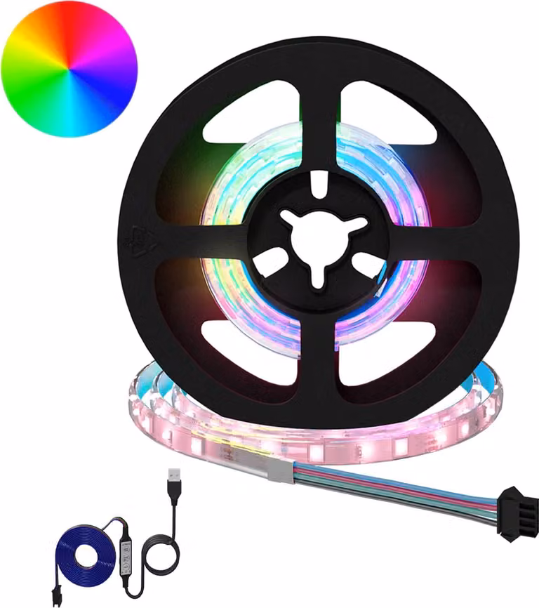 Striscia LED 2 pcs Nero e trasparente 400 mm Rame e plastica