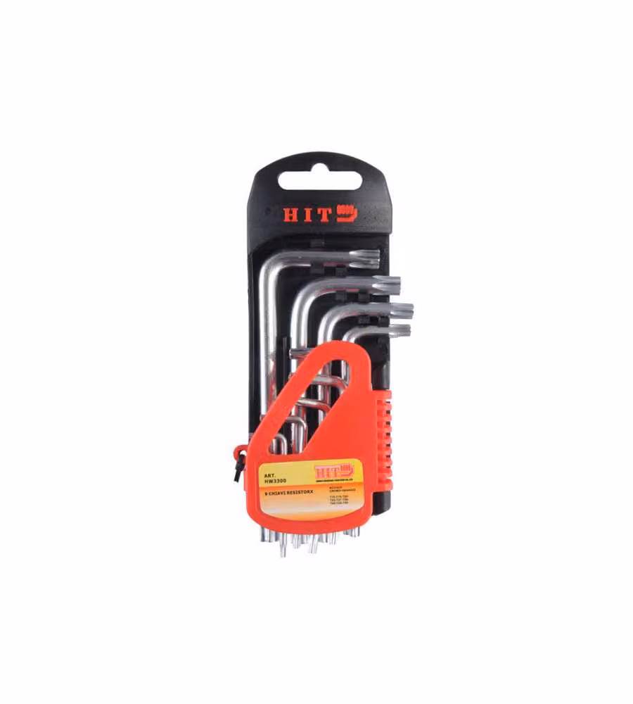 Chiavi Torx T10/T50 Pz 9 C/Foro                Hit