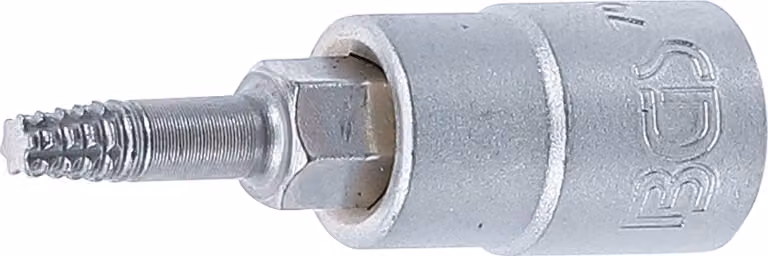 BGS Estrattore di viti con attacco quadro 6,3 mm (1/4") per profilo a T difettoso (per Torx) T15 - 7098-T15