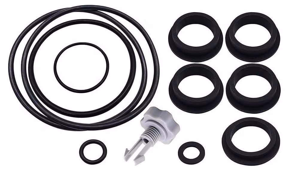 Kit di riparazione per guarnizione O-ring e valvola di sfiato dell'aria - Compatibile con pompe a filtro a sabbia Intex