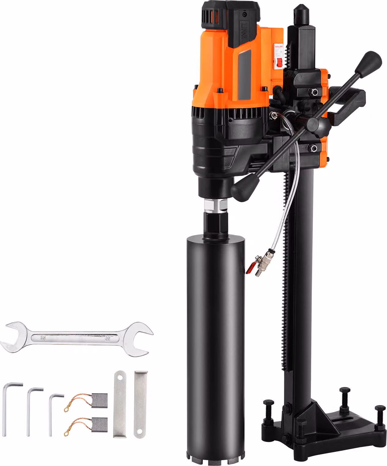 SucceBuy - Carotatrice, diametro di foratura da 0,8 a 9,8 pollici, robusta carotatrice per calcestruzzo da 3200 W con supporto e punta, uso a umido/asciutto, per calcestruzzo, mattoni, marmo