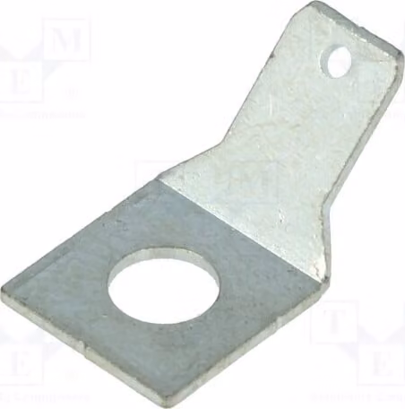 10 connettori: maschio, piatto, 0,8 mm, filettatura M3,5, 4,8 mm, avvitabile, in ottone, modello K5-00AH - con saldature