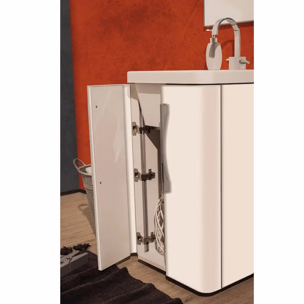 Mobile Lavatoio Montegrappa Novella Dipiù Bianco con 2 Ante L 65,5 cm x P 50,5 cm x H 87 cm – 2