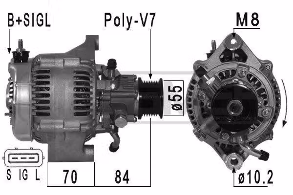 Alternatore 120A